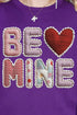 Be Mine Faux Yarn Heavy Blend Crew Sweatshirt