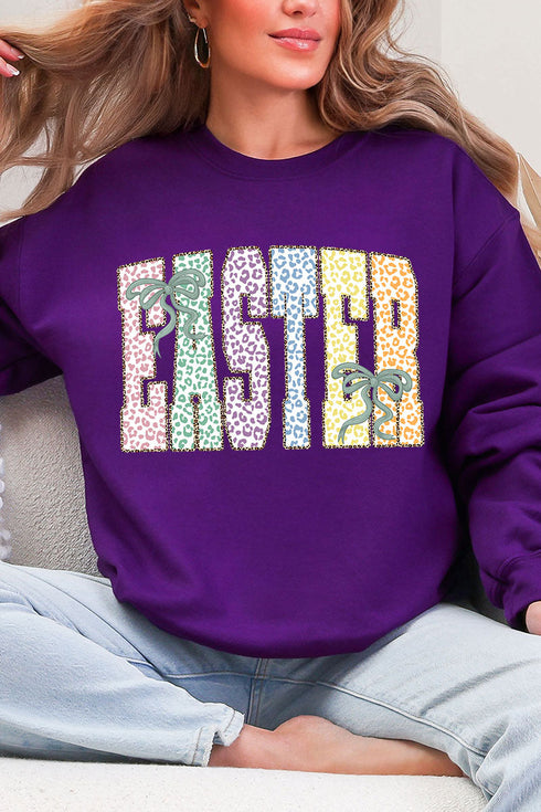 Pastel Easter Coquette Heavy Blend Crew Sweatshirt