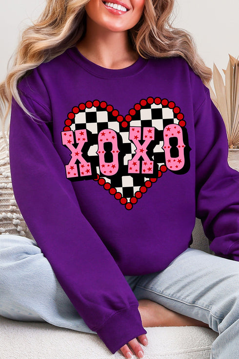 Rockabilly XOXO Heavy Blend Crew Sweatshirt