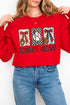 Baseball Season Ribbon Heavy Blend Crew Sweatshirt