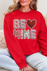 Be Mine Faux Yarn Heavy Blend Crew Sweatshirt