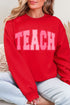 Checkered Teach Heavy Blend Crew Sweatshirt