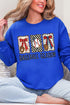 Baseball Season Ribbon Heavy Blend Crew Sweatshirt
