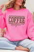Coffee Weather Vintage Check Heavy Blend Crew Sweatshirt