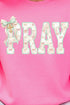 Coquette Cross Pray Heavy Blend Crew Sweatshirt