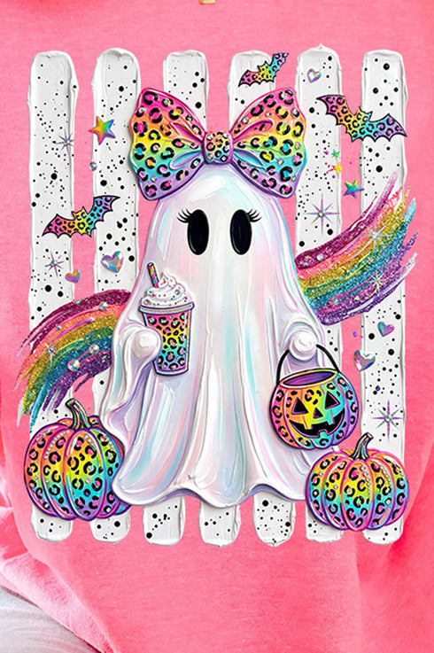 Rainbow Glam Ghost Heavy Blend Crew Sweatshirt