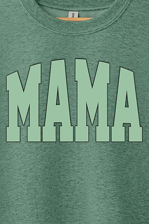 Sage Arched Mama Heavy-weight Crew Sweatshirt