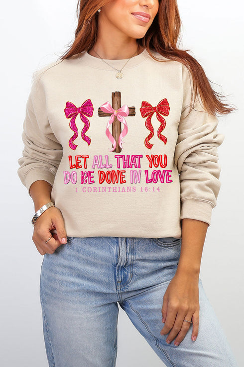 Be Done In Love Heavy Blend Crew Sweatshirt