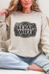 Belt Buckle Feral Wife Heavy Blend Crew Sweatshirt