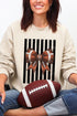 Black Varsity Bow Heavy Blend Crew Sweatshirt