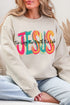 Brushstroke Jesus Heavy Blend Crew Sweatshirt
