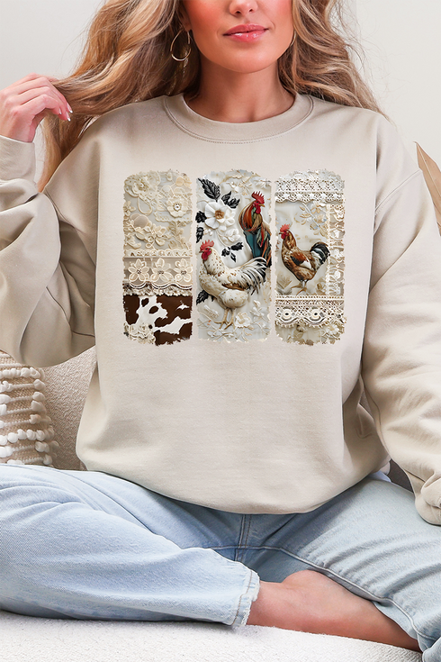 Chic 'n Lace Heavy Blend Crew Sweatshirt
