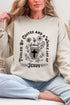 Black Coffee And A Whole Lotta Jesus Heavy Blend Crew Sweatshirt