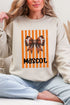 Personalized Orange Varsity Bow Heavy Blend Crew Sweatshirt
