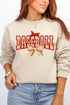 Faux Yarn Baseball Coquette Heavy Blend Crew Sweatshirt
