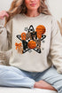 Faux Yarn Basketball Game Day Heavy Blend Crew Sweatshirt