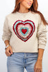 Faux Yarn Heart Collection Heavy Blend Crew Sweatshirt
