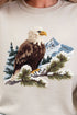 Faux Yarn Winter Eagle Heavy Blend Crew Sweatshirt