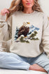Faux Yarn Winter Eagle Heavy Blend Crew Sweatshirt
