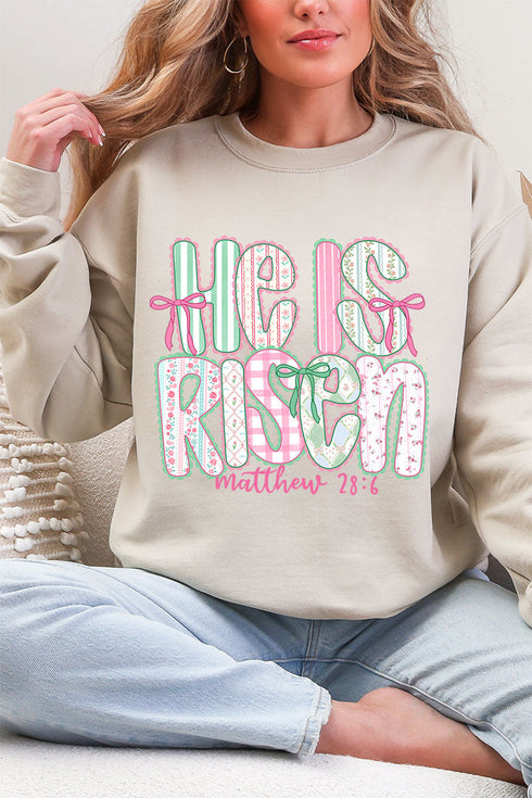 Lace & Bloom He Is Risen Heavy Blend Crew Sweatshirt