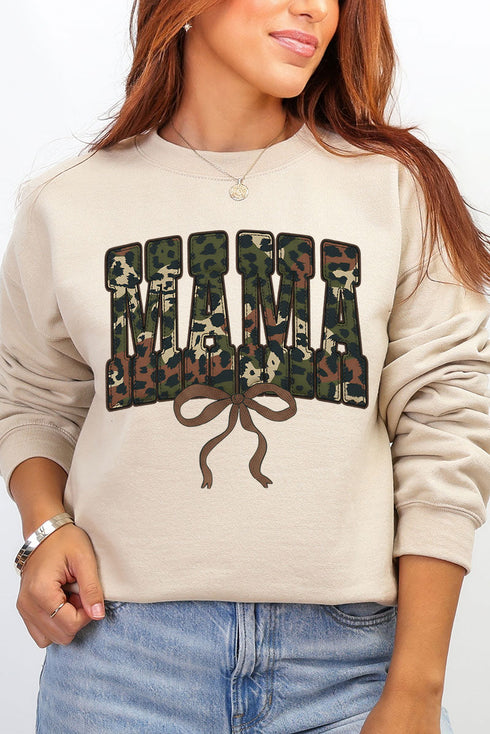 Hunting Mama Ribbon Heavy Blend Crew Sweatshirt