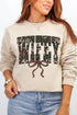 Hunting Wifey Ribbon Heavy Blend Crew Sweatshirt