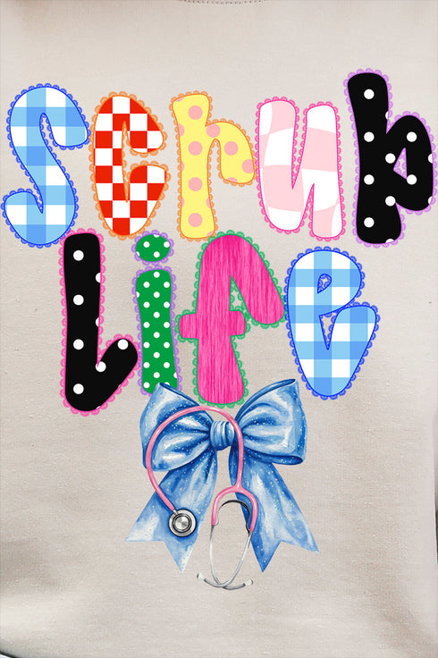 Lace Scrub Life Heavy Blend Crew Sweatshirt