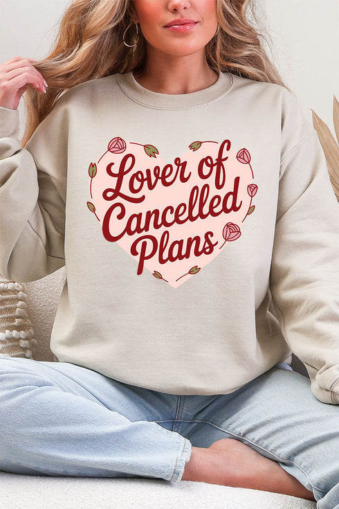 Lover Of Cancelled Plans Heavy Blend Crew Sweatshirt