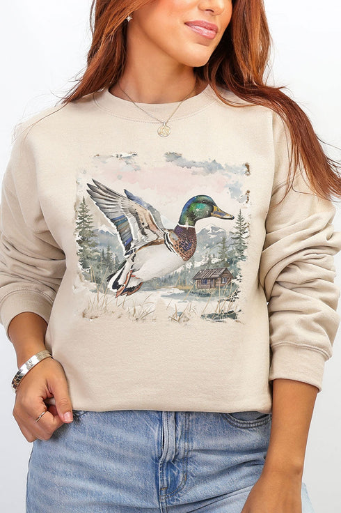Mallard Mountains Vintage Heavy Blend Crew Sweatshirt