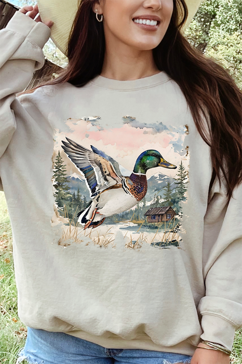Mallard Mountains Heavy Blend Crew Sweatshirt