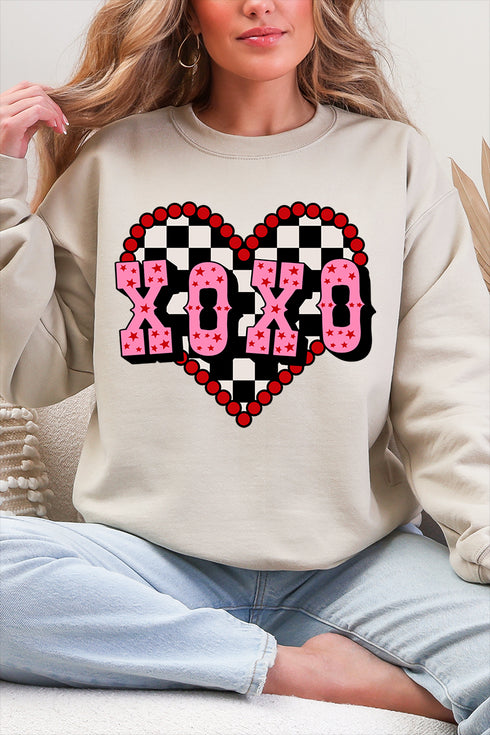 Rockabilly XOXO Heavy Blend Crew Sweatshirt