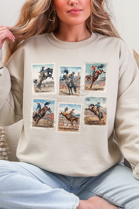 Rodeo Stamps Heavy Blend Crew Sweatshirt