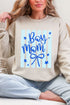 Striped Stars Boy Mom Heavy Blend Crew Sweatshirt