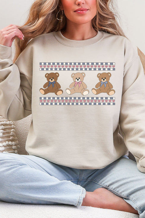 Tiny Teddy Trio Heavy Blend Crew Sweatshirt