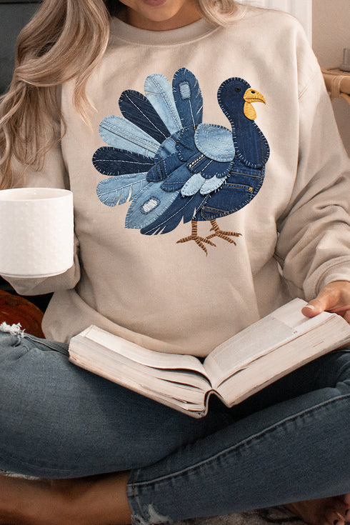 Turkey In Stitches Heavy Blend Crew Sweatshirt
