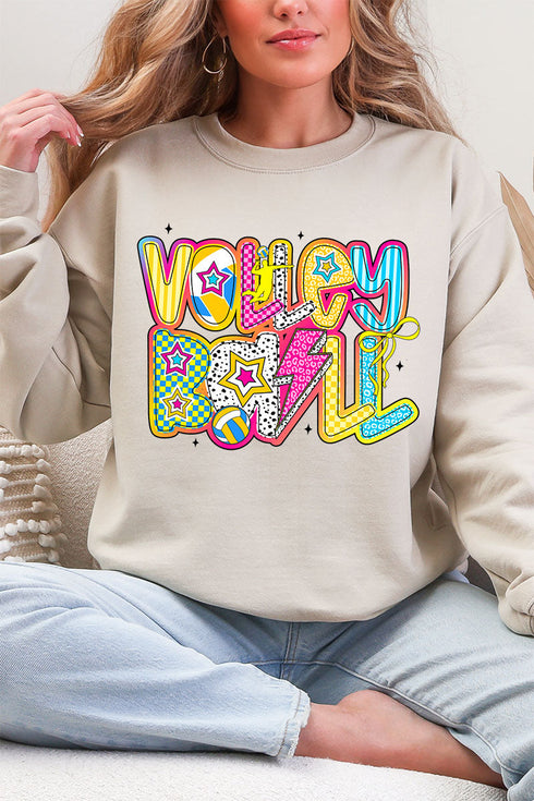 Vibrant Volleyball Heavy Blend Crew Sweatshirt