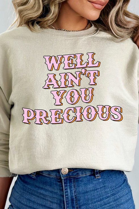 Well Ain't You Precious Heavy Blend Crew Sweatshirt