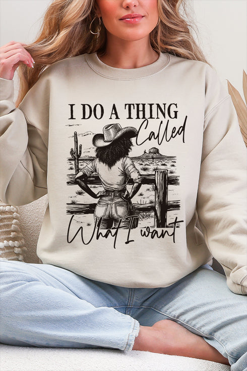 What I Want Heavy Blend Crew Sweatshirt