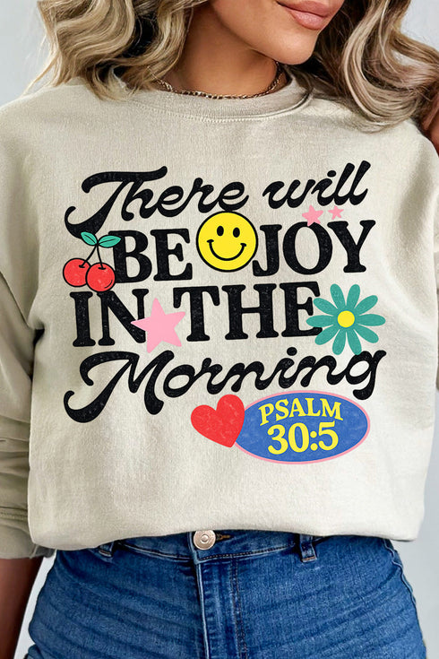 Joy In The Morning Heavy Blend Crew Sweatshirt