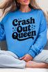 Crash Out Queen Heavy Blend Crew Sweatshirt
