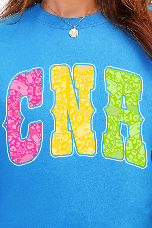 Personalized Neon Care Crew Heavy Blend Crew Sweatshirt *Choose Title