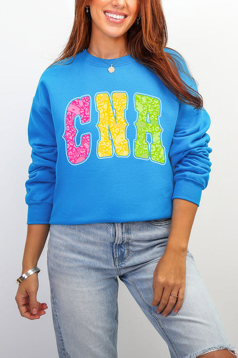 Personalized Neon Care Crew Heavy Blend Crew Sweatshirt *Choose Title