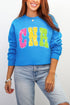 Personalized Neon Care Crew Heavy Blend Crew Sweatshirt *Choose Title