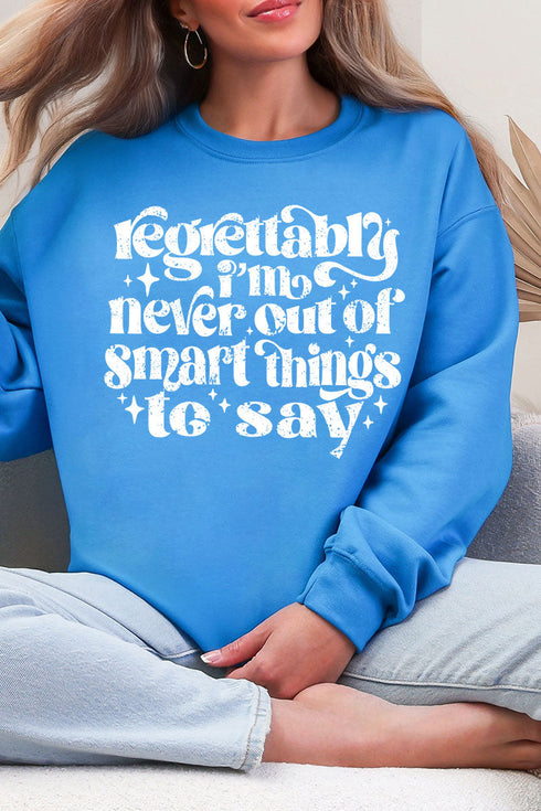 Never Out Of Smart Things Heavy Blend Crew Sweatshirt