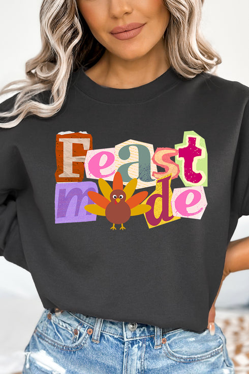 Turkey Feast Mode Ecosmart Crewneck Sweatshirt