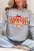 Faux Yarn Baseball Coquette Heavy Blend Crew Sweatshirt
