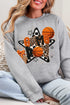 Faux Yarn Basketball Game Day Heavy Blend Crew Sweatshirt