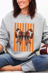 Orange Varsity Bow Heavy Blend Crew Sweatshirt