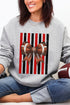 Red & Black Varsity Bow Heavy Blend Crew Sweatshirt