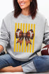 Yellow Gold Varsity Bow Heavy Blend Crew Sweatshirt